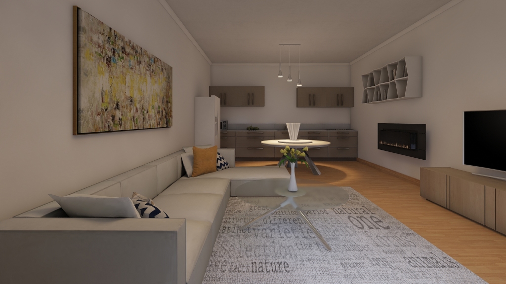 Modern Appartement Makeover 3d design renderings