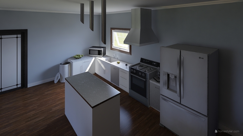 1150 square foot home (One floor) 3d design renderings