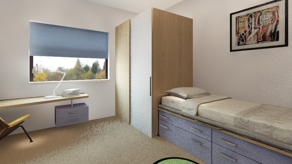 Apartment  3 rooms Carioca Residence Romania 3d design renderings