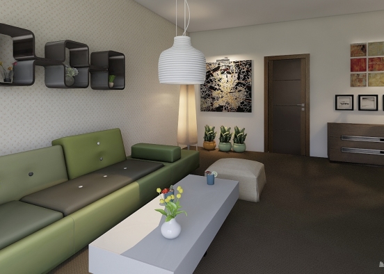 Apartment  3 rooms Carioca Residence Romania Design Rendering