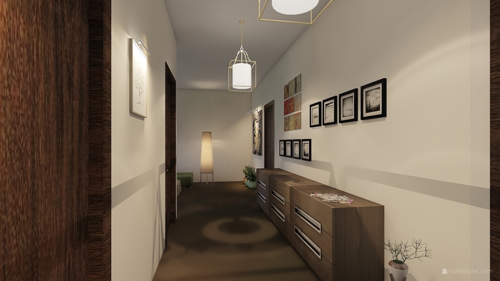 Apartment  3 rooms Carioca Residence Romania 3d design renderings