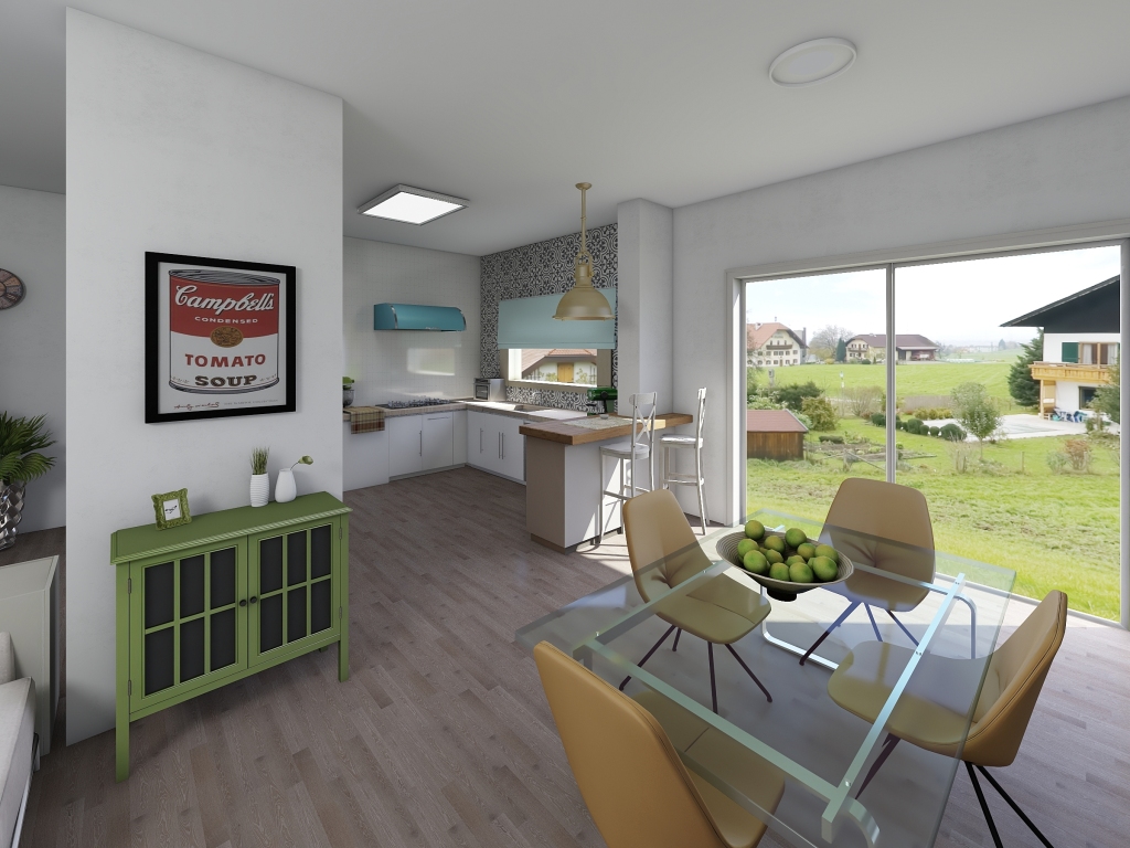 casa rosa 3d design renderings