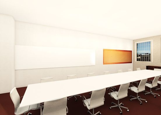 Pearl - Large Boardroom Design Rendering