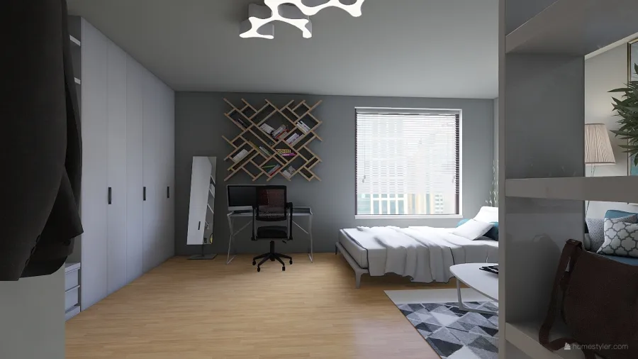 Apartment Studio 3d design renderings