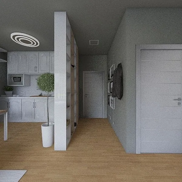 Apartment Studio 3d design renderings