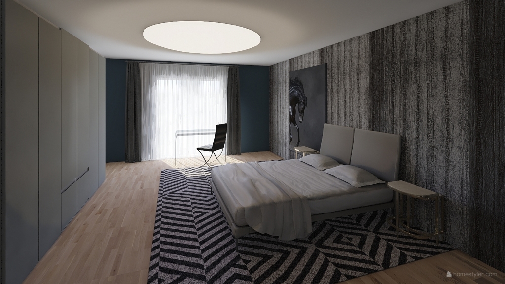 Master Bedroom male 3d design renderings