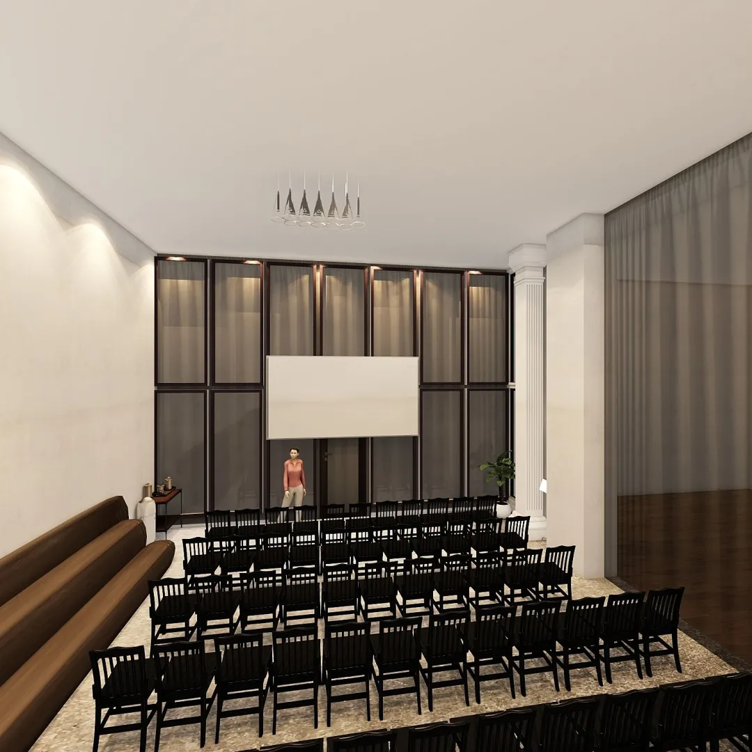 Eastside CENTRL Office Lobby - Theater Facing Front 3d design renderings