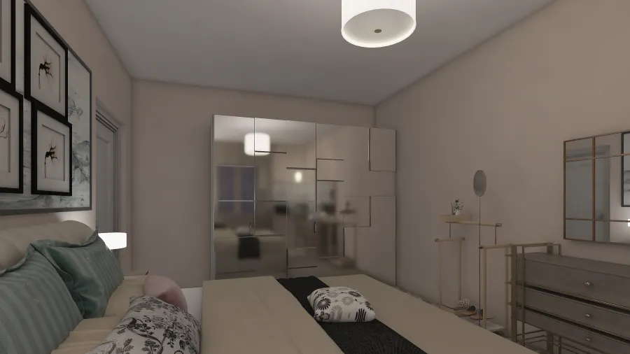 غرفة نوم 3d design renderings