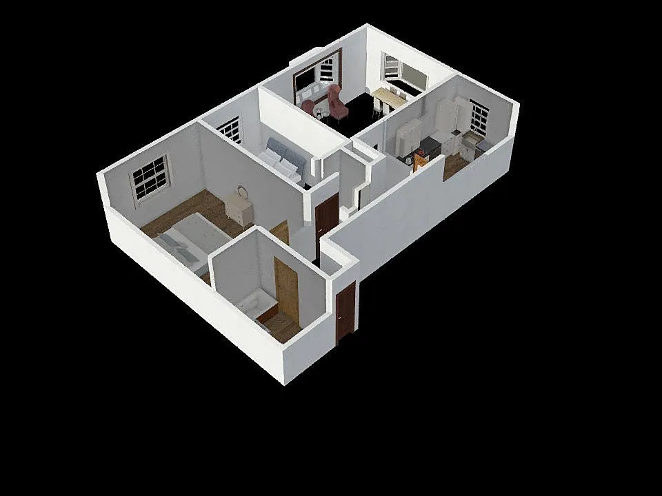 apartment 5-a 3d design renderings