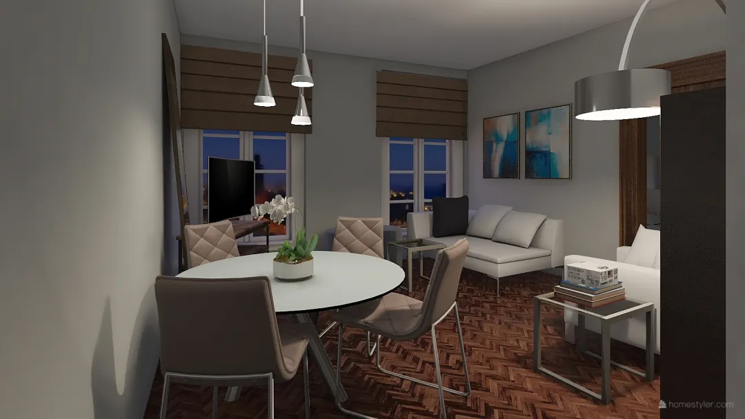 Apartment 4 - revised 3d design renderings