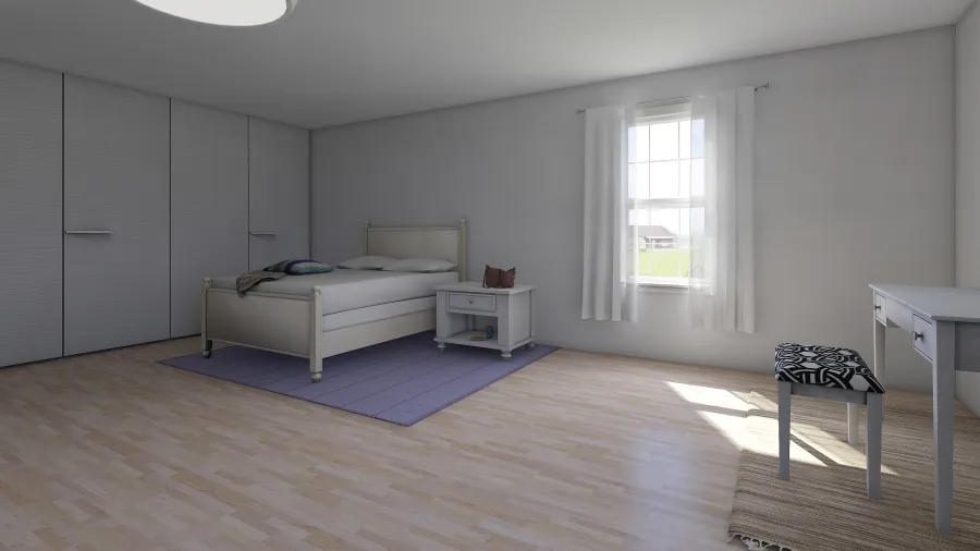 Bedroom/Vanity Area 3d design renderings