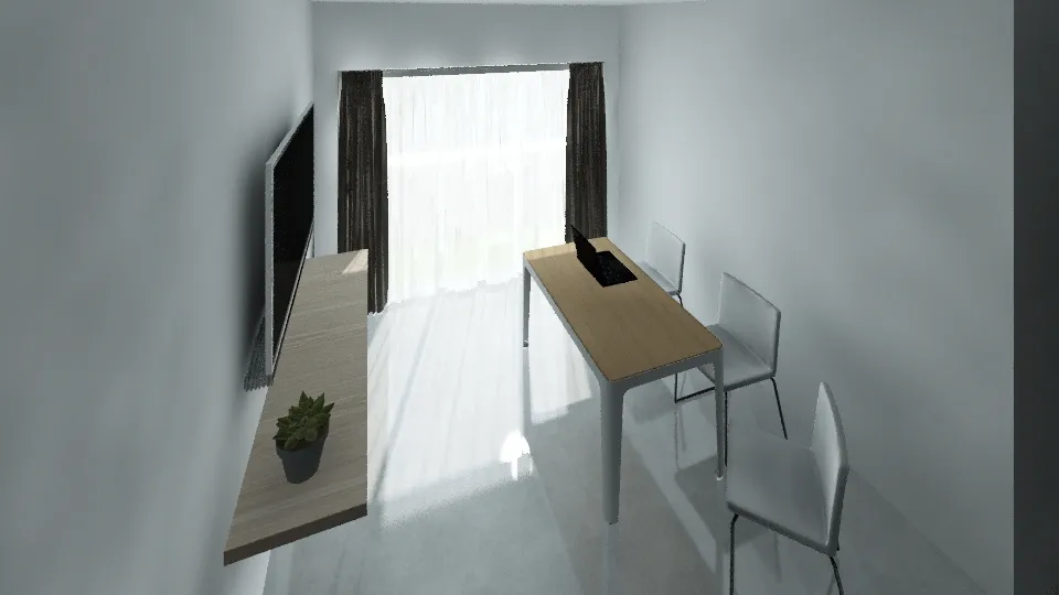 小胖-客廳-2-無印良品風 3d design renderings
