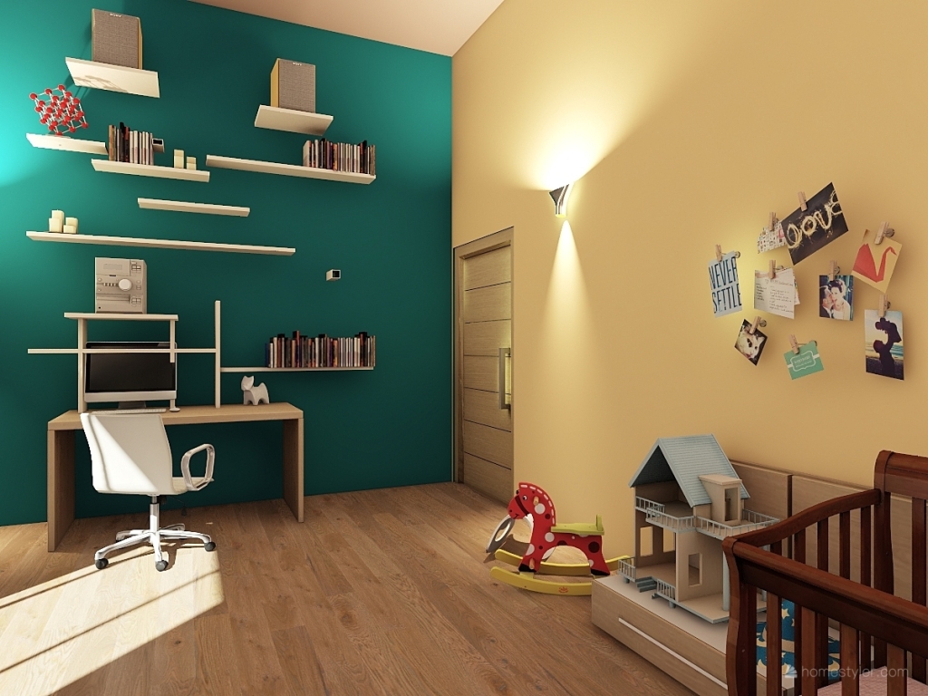 Baby bedroom 3d design renderings