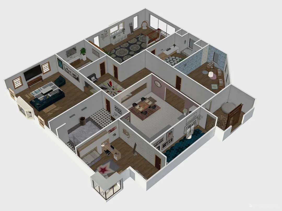 House HW 3d design renderings