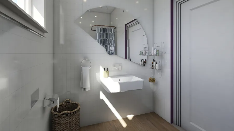 Contemporary StyleOther Red Blue Purple Orange Green Bathroom 3d design renderings