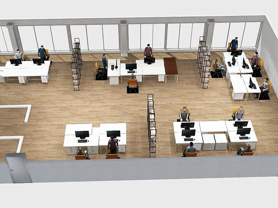 New Office-1 3d design renderings