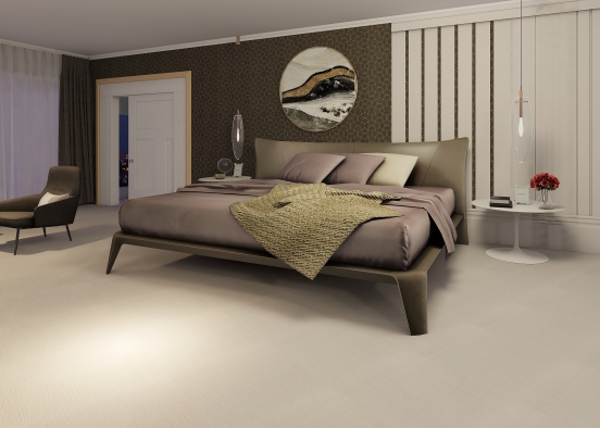 suite bedroom Design Rendering