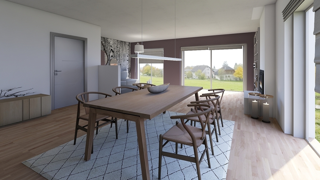 Family_Livingroom 3d design renderings