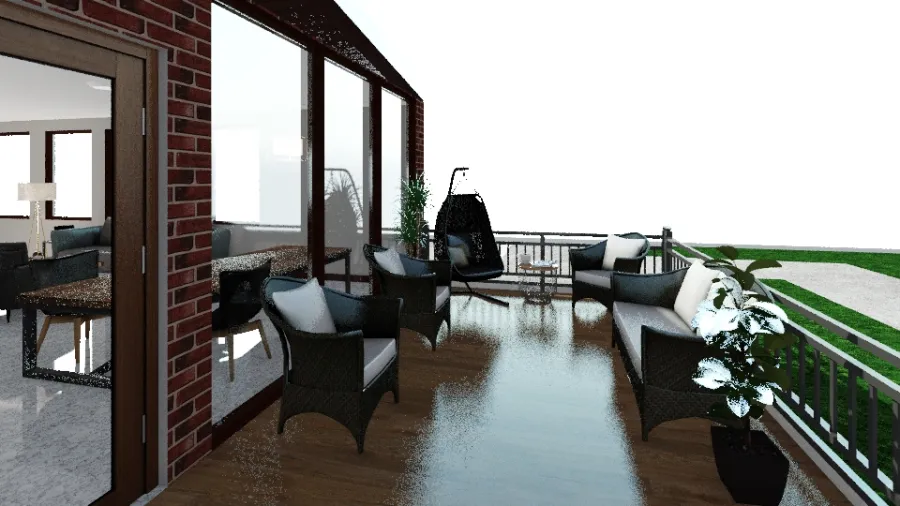 Outdoor Seating 3d design renderings