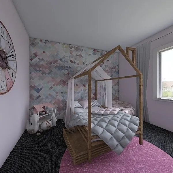 Little Girls Room 3d design renderings