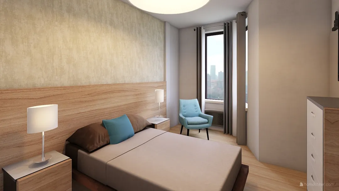 dormitorio principal 3d design renderings