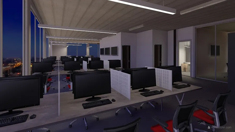 ECO Office v2 3d design renderings
