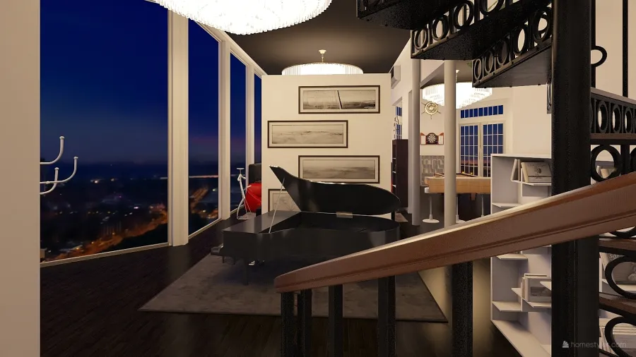 Modern Mansion 3d design renderings