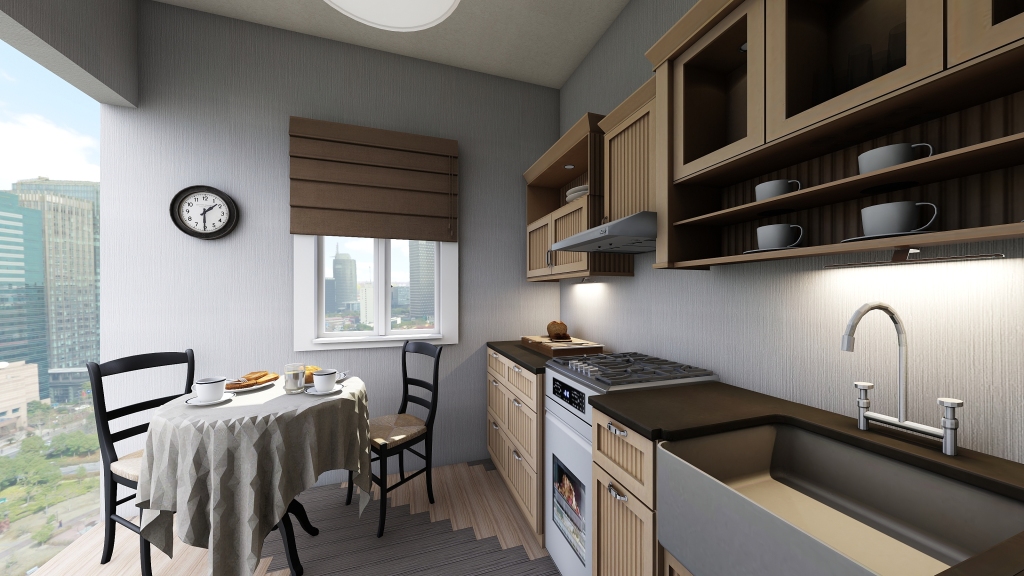 Кухня. Первый проект 3d design renderings