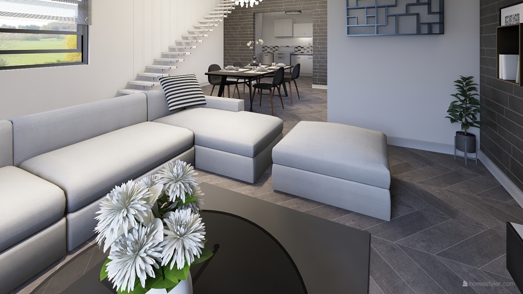 Casa Bianca & Nera 3d design renderings