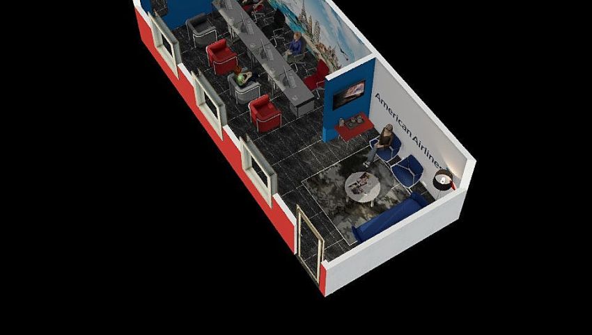 American Airlines Office 3d design picture 42.16