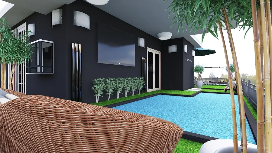 Rest house 3d design renderings