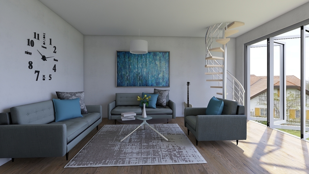living room808 3d design renderings