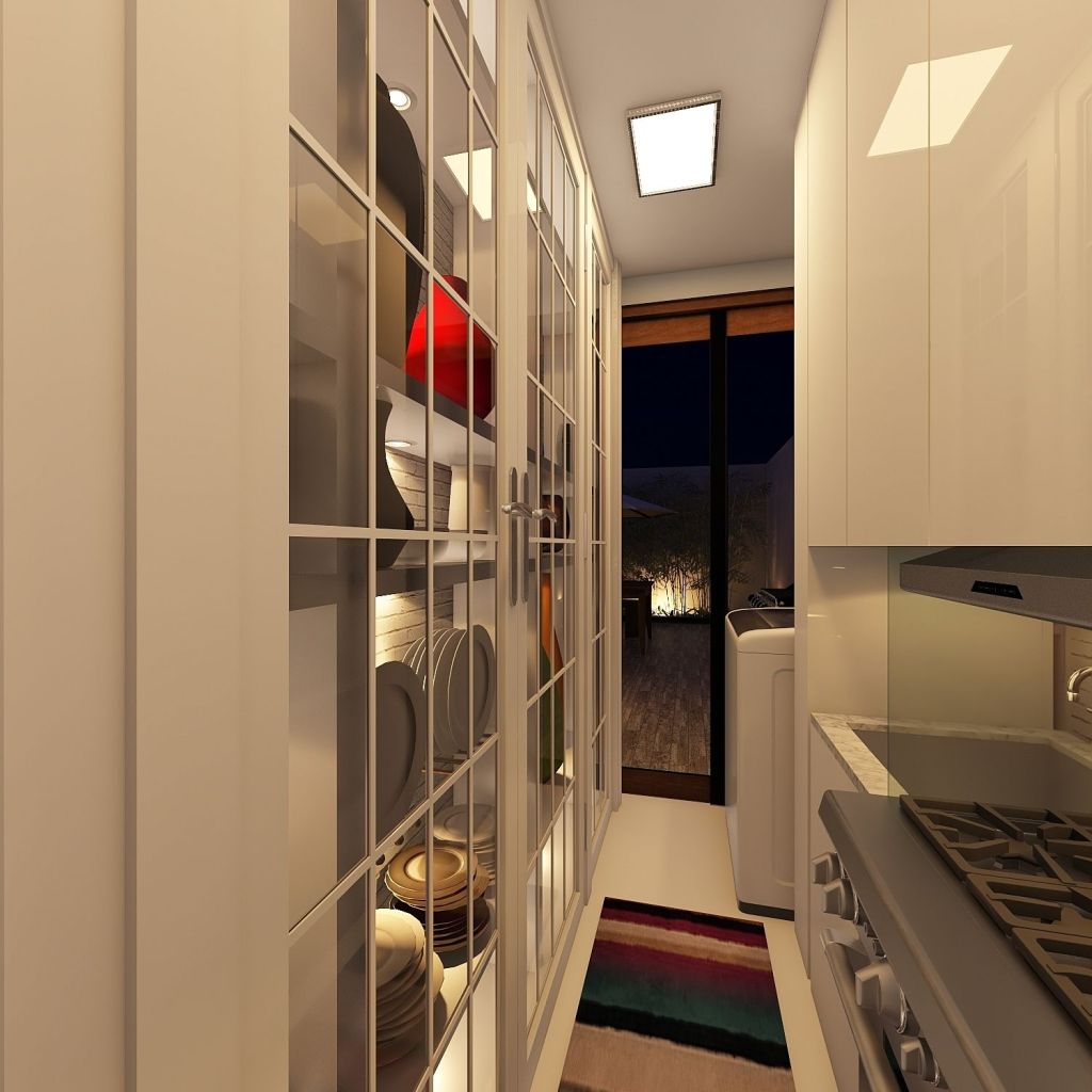 Floor plan of the apartment - Garden - Botafogo - Brazil 3d design renderings