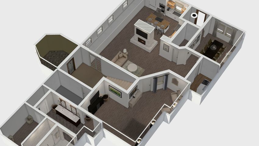 Home Basement - Option 2 Renovation 3d design picture 220.53