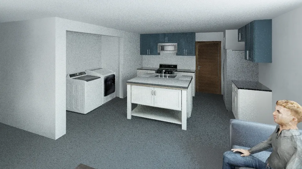 Matt's House Plan - New Kitchen Layout 3d design renderings