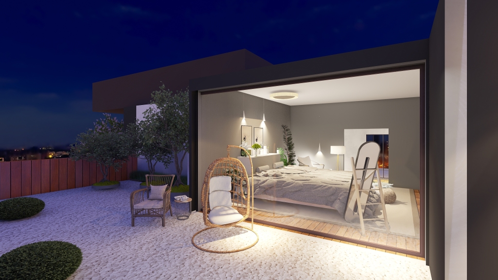 Modern Bohemian Homestyler Village Grey 3d design renderings