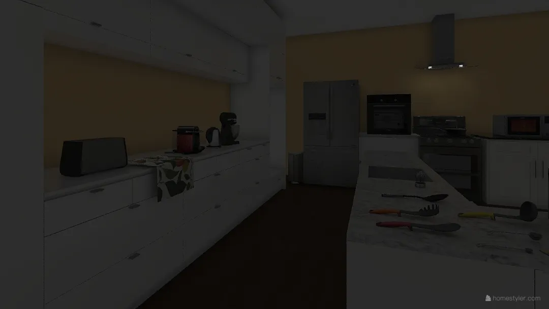 cozinha 3d design renderings