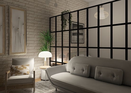 Small apartment for one person Design Rendering