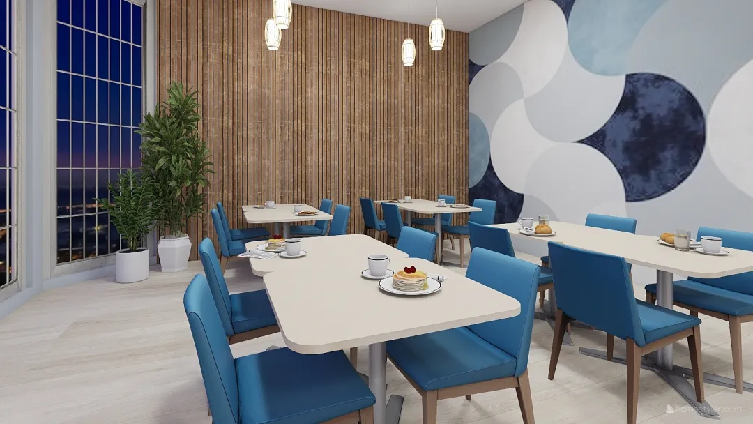Restaurante Food 3d design renderings