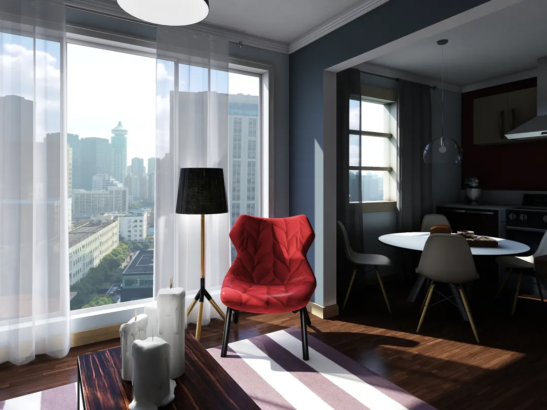 Квартира-студи 3d design renderings