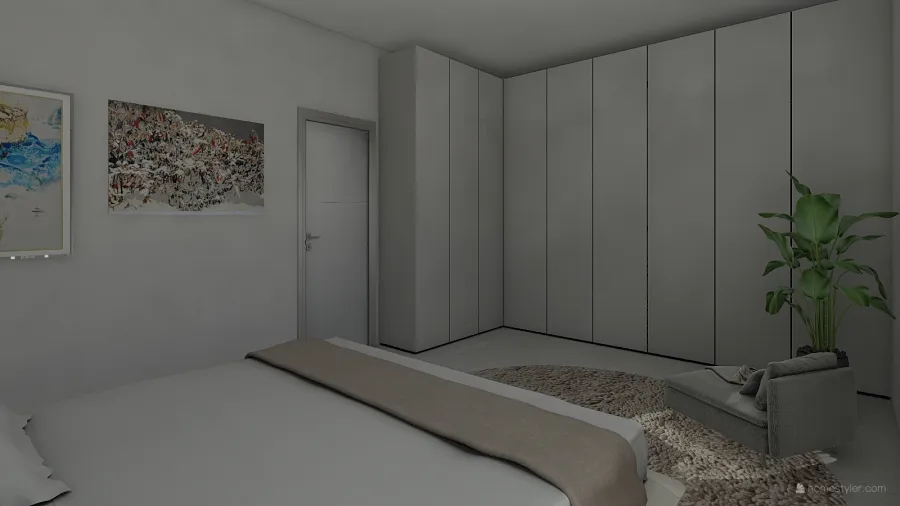 Bedroom2 3d design renderings