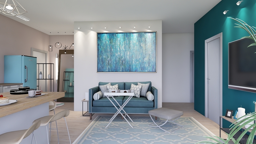 replaning standard apartment (перепланировка типовой квартиры) 3d design renderings