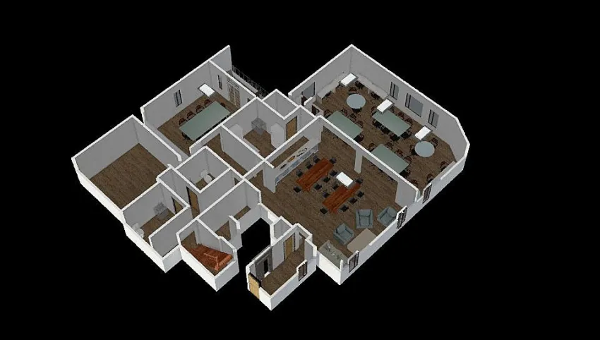 Hall Space w/o Imported Plans 3d design picture 248.21