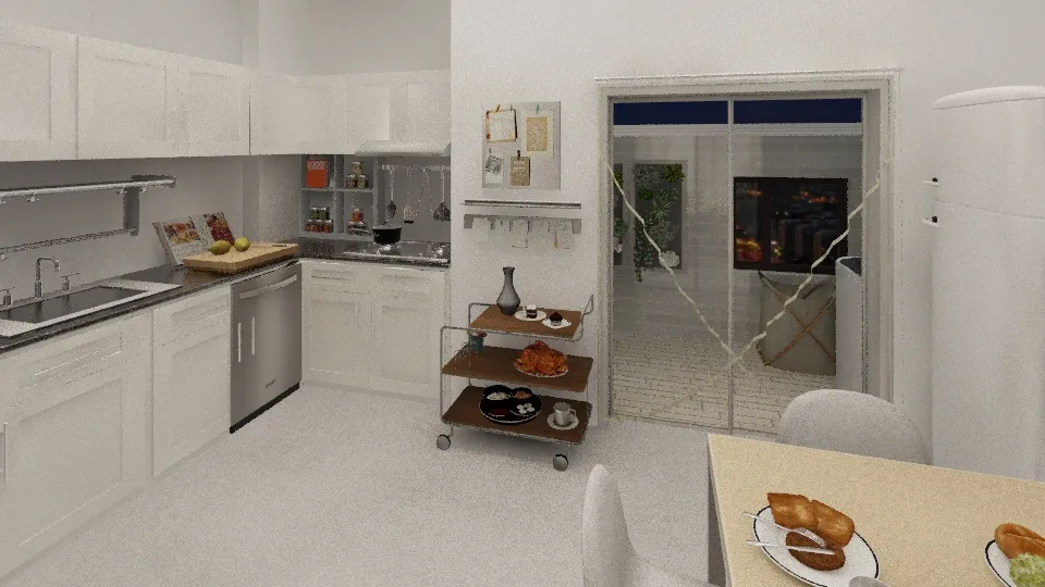 阿姨家廚房 3d design renderings