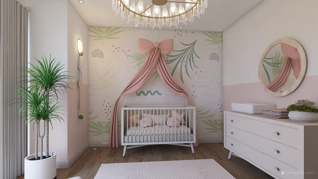 Baby Room 3d design renderings