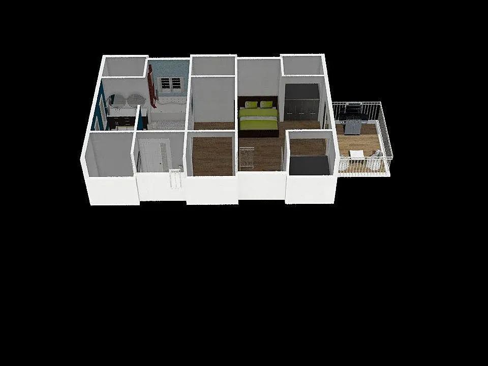 Brock and Phoebe Lim's Final Garage 2cd Floor rcp 3d design renderings