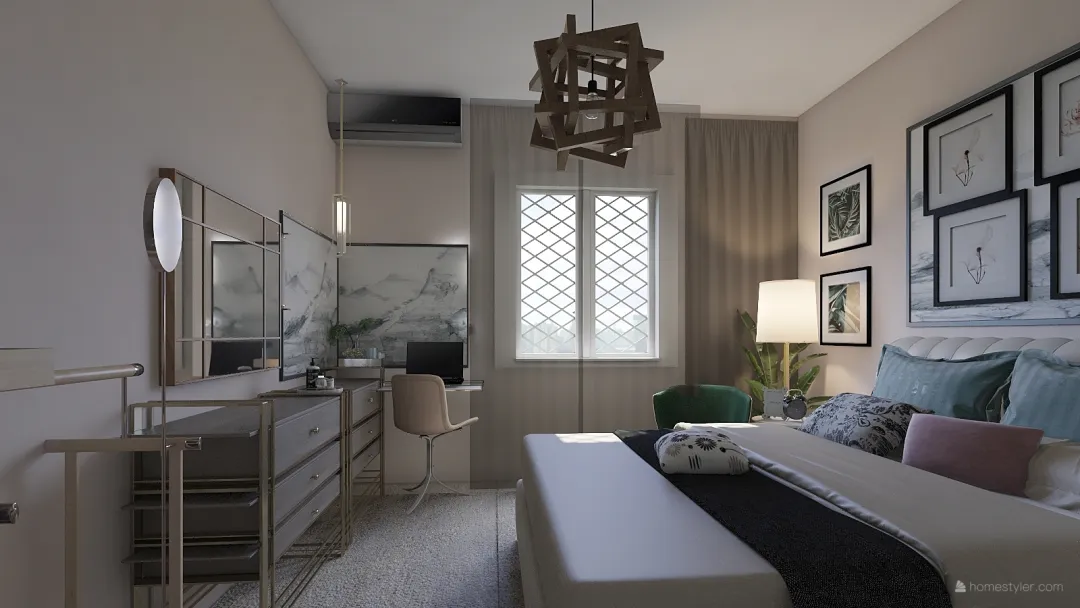 غرفة نوم 3d design renderings