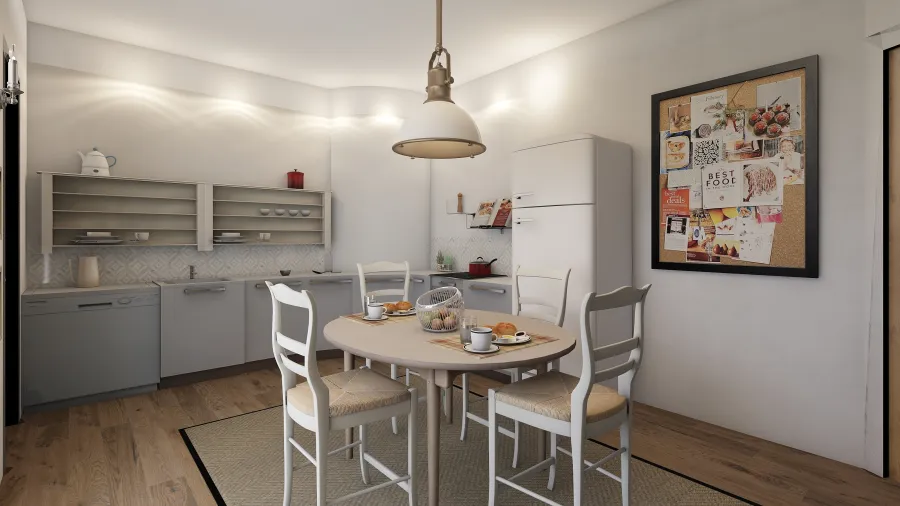 Modern Traditional White Beige Living Room 3d design renderings
