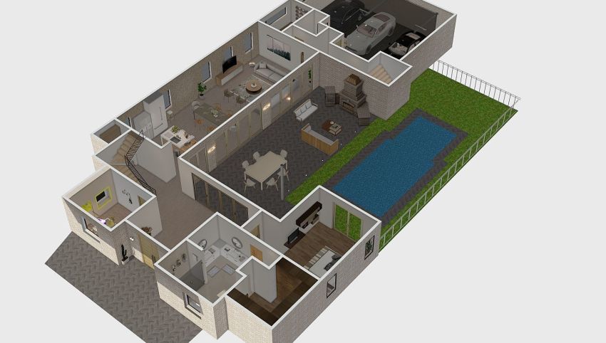 Vacation house 3d design picture 528.04