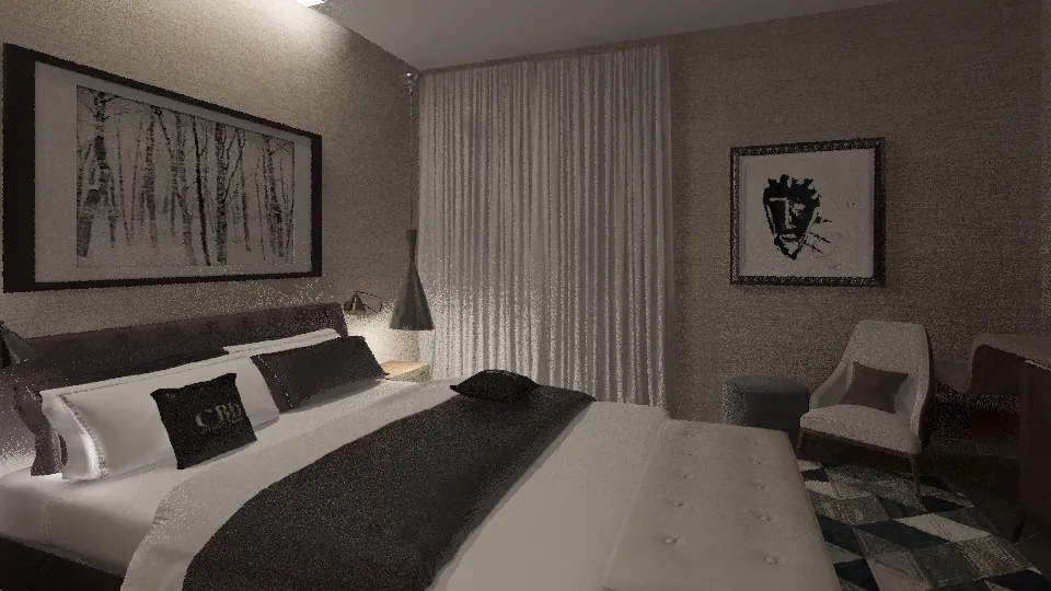 Master bedroom Sanabe 4 3d design renderings